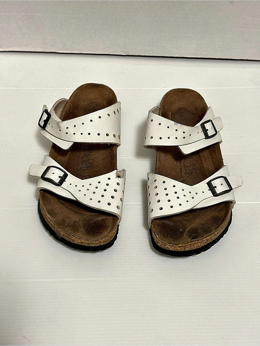 Birkenstock Birki's Freeport White Slide Sandals Size 38 Fits Like US Women 8